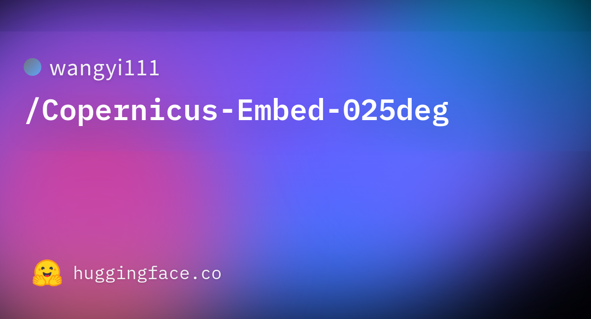 Copernicus-Embed